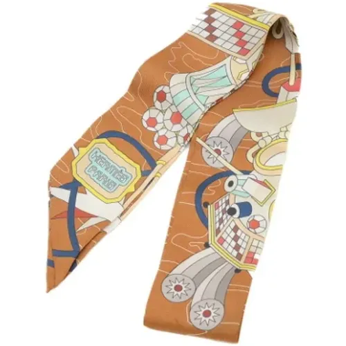 Pre-owned Silk scarves , female, Sizes: ONE SIZE - Hermès Vintage - Modalova