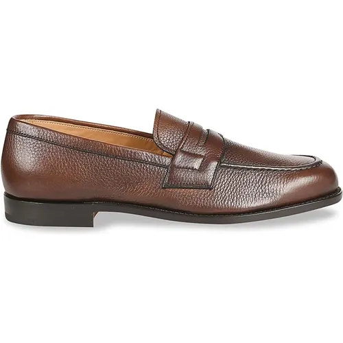 Loafers, male, , Size: 7 1/2 US Soft Grain Calf Leather Moccasins - Church's - Modalova