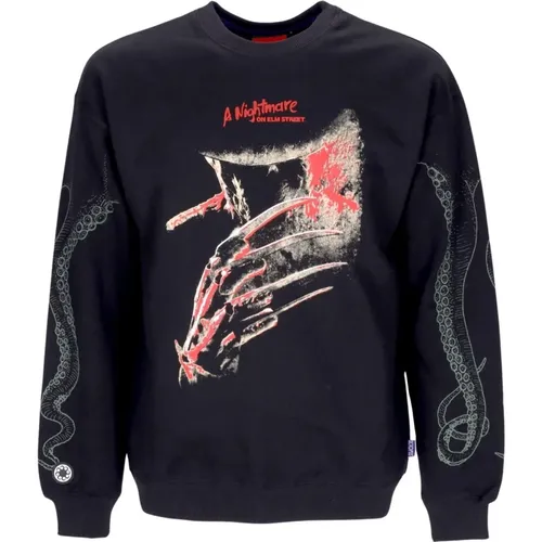 Sweatshirts, male, , Size: L Nightmare Freddys Horror Crewneck Sweatshirt - Octopus - Modalova