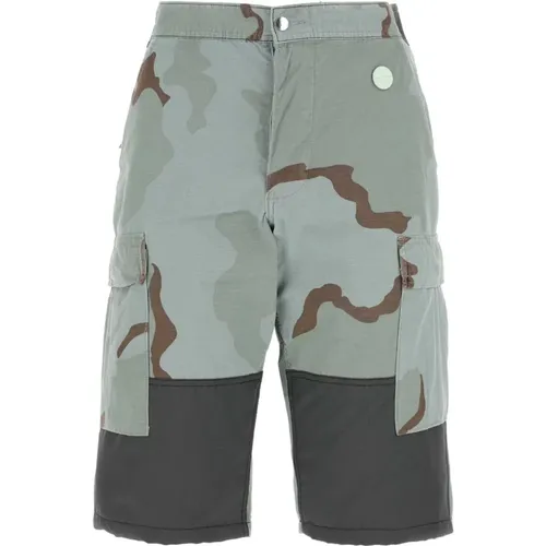 Gedruckte Nylon -Mischungs -Bermuda -Shorts , Herren, Größe: L - Oamc - Modalova