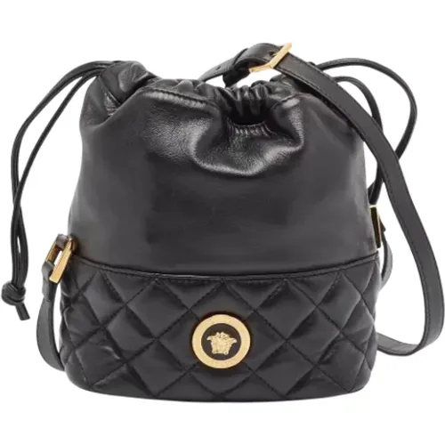 Pre-owned Leather shoulder-bags , female, Sizes: ONE SIZE - Versace Pre-owned - Modalova