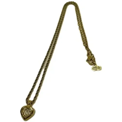 Pre-owned Metal necklaces , female, Sizes: ONE SIZE - Dior Vintage - Modalova