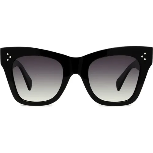 Schwarze quadratische Sonnenbrille mit polarisierten Gläsern - Celine - Modalova