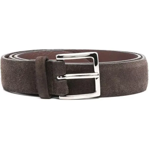 Belts, male, , Size: 110 CM Suede Amalfi Belt - Orciani - Modalova