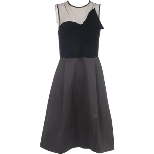 Sleeveless Dress with Tulle and Velvet Bodice , female, Sizes: XS, S - Ralph Lauren - Modalova