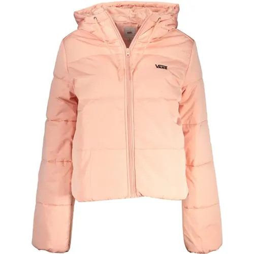 Rosa Kapuzenjacke mit Stickerei , Damen, Größe: M - Vans - Modalova