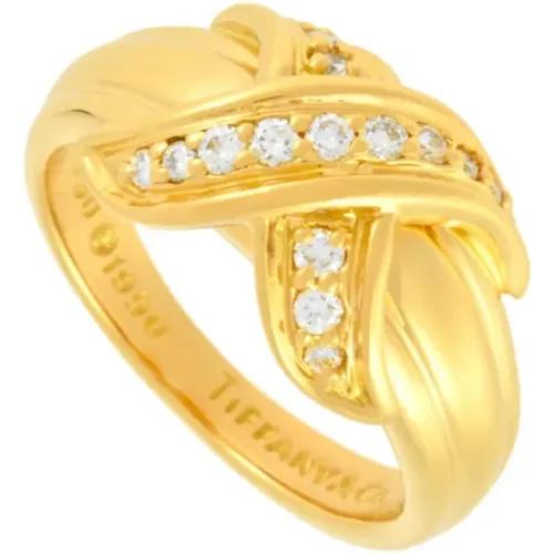 Pre-owned Gold rings , female, Sizes: ONE SIZE - Tiffany & Co. Pre-owned - Modalova