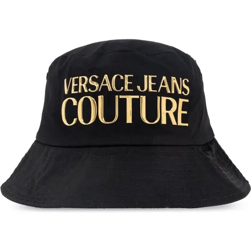 Hats, male, , Size: L Hat with logo - Versace Jeans Couture - Modalova