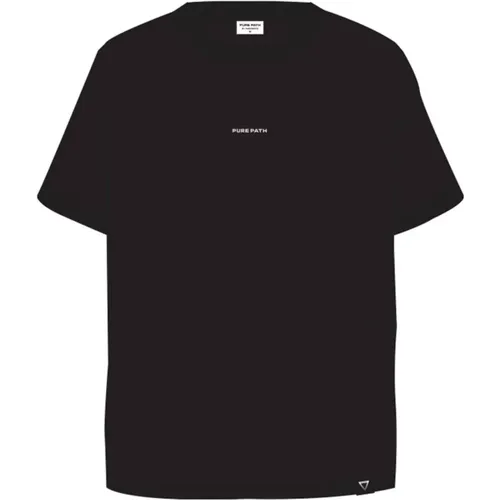Vorder- und Rückendruck T-Shirt - Pure Path - Modalova