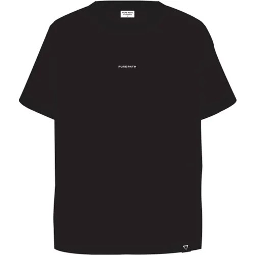 Vorder- und Rückendruck T-Shirt , Herren, Größe: 2XL - Pure Path - Modalova