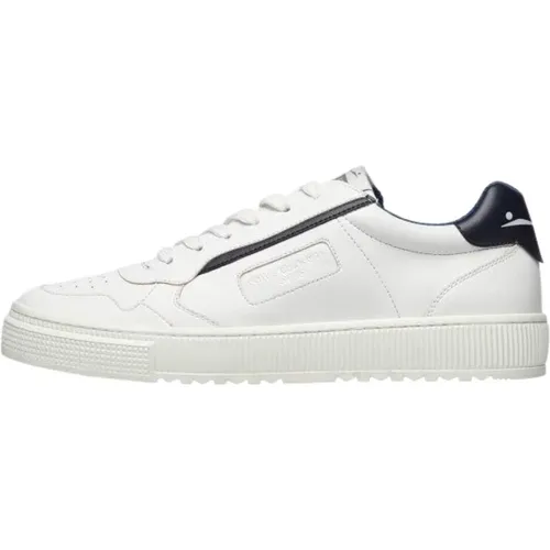 Men Low Bicolor Sneaker for Sporty and Youthful Style , male, Sizes: 10 UK - Voile blanche - Modalova