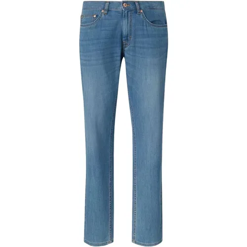 Blaue Denim Regular Jeans , Herren, Größe: W38 - Harmont & Blaine - Modalova