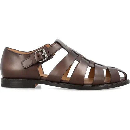 Ebony Closed Sandals , male, Sizes: 8 UK, 9 UK, 6 UK - Church's - Modalova