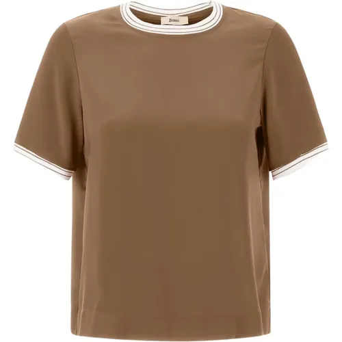 T-Shirts , female, Sizes: XS - Herno - Modalova