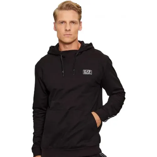 New EA7 Armani Hoodie - , male, Sizes: XL, L - Emporio Armani EA7 - Modalova