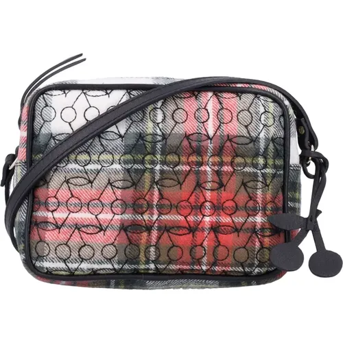 Coquelicot Karo Mesh Crossbody Tasche,Rote Modetaschen - Bonpoint - Modalova