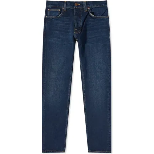 Slim Fit Bio-Denim Jeans , Herren, Größe: W33 - Nudie Jeans - Modalova