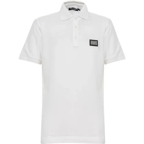 Casual Polo Shirt , Herren, Größe: M - Dolce & Gabbana - Modalova