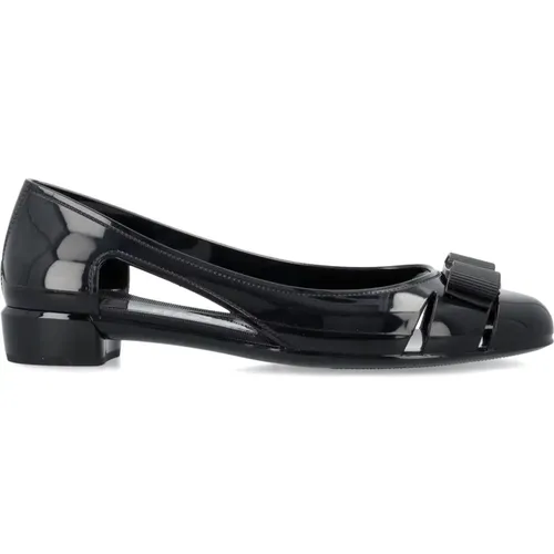 Women's Shoes Closed Nero Ss24 , female, Sizes: 2 UK, 3 UK, 5 UK, 6 UK - Salvatore Ferragamo - Modalova