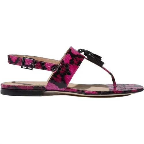 Emma Elaphe Flache Sandalen , Damen, Größe: 37 EU - Scarosso - Modalova