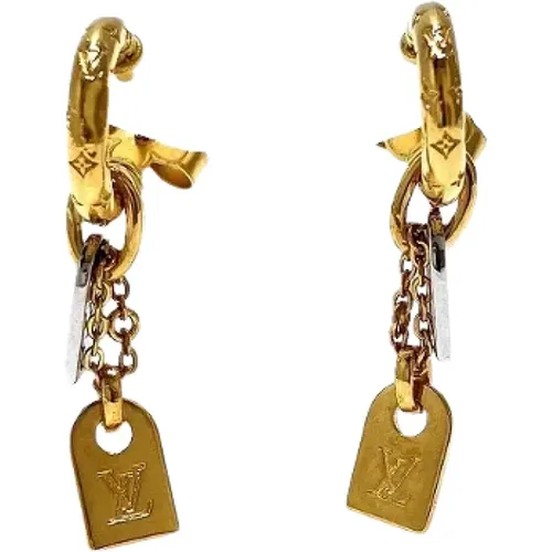 Pre-owned Jewellery, female, , Size: ONE SIZE Pre-owned Metal earrings - Louis Vuitton Vintage - Modalova