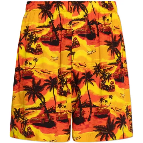 Casual Shorts, male, , Size: S Printed Shorts - Balenciaga - Modalova