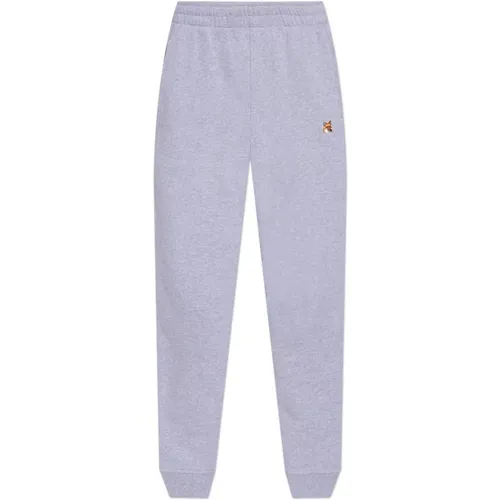 Sweatpants, male, , Size: M Sweatpants with logo - Maison Kitsuné - Modalova