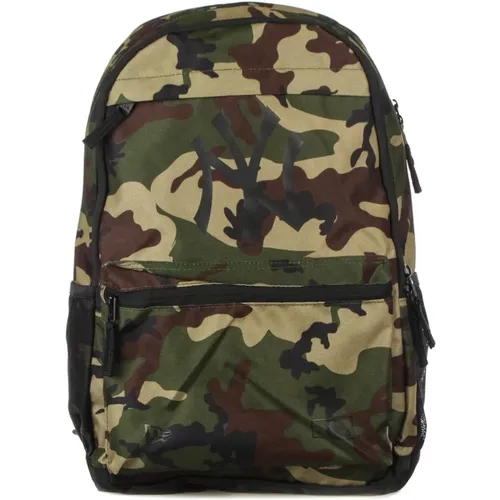 Backpacks, male, , Size: ONE SIZE MLB Delaware AOP Woodland Camo Backpack - new era - Modalova