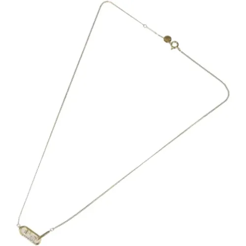 Pre-owned Jewellery, female, , Size: ONE SIZE Pre-owned Metal necklaces - Fendi Vintage - Modalova