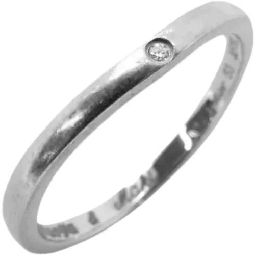 Pre-owned Platinum rings , female, Sizes: ONE SIZE - Cartier Vintage - Modalova