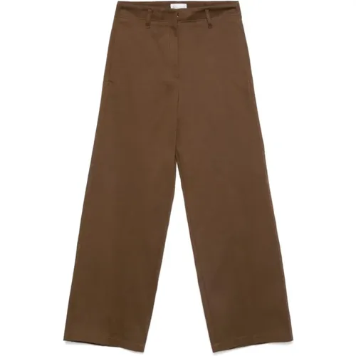 Twill Weave Straight Leg Trousers , female, Sizes: L, M, XS, S - Forte Forte - Modalova