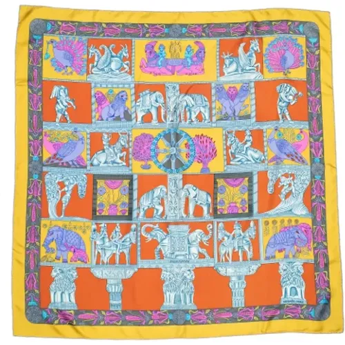 Pre-owned Scarves, female, , Size: ONE SIZE Pre-owned Silk scarves - Hermès Vintage - Modalova