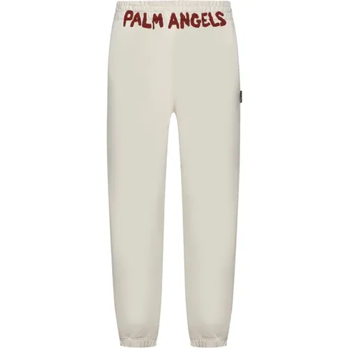 Sweatpants, male, , Size: M Logo Sweatpants Seasonal Style Trousers - Palm Angels - Modalova