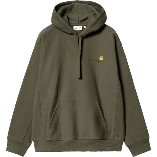 Hoodies, male, , Size: M American Script Hoodie - Carhartt WIP - Modalova