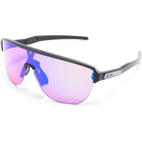 Schwarze Shield Sonnenbrille mit Verlaufsgläsern - Oakley - Modalova