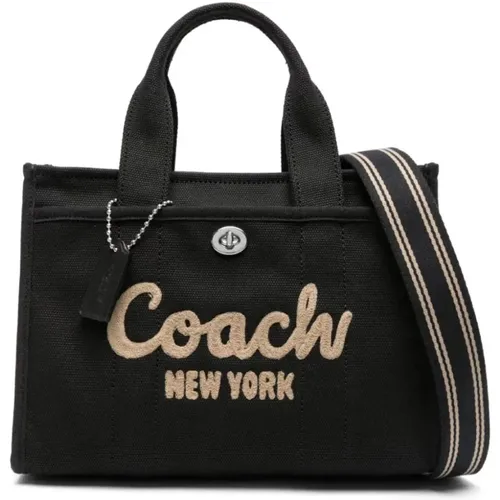 Bestickte Logo Leinwand Cargo Tote , Damen, Größe: ONE Size - Coach - Modalova