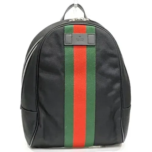 Pre-owned Backpacks, female, , Size: ONE SIZE Pre-owned Canvas backpacks - Gucci Vintage - Modalova