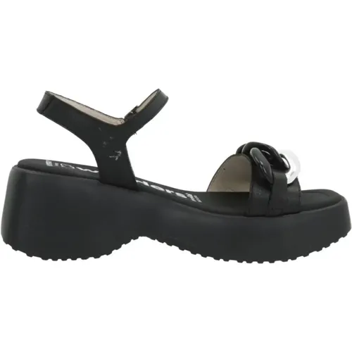 Stylish Flat Sandals for Women , female, Sizes: 8 UK - Wonders - Modalova