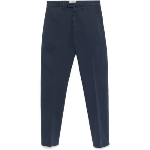 Slim Cut Trousers , male, Sizes: W34, W33 - Borrelli - Modalova