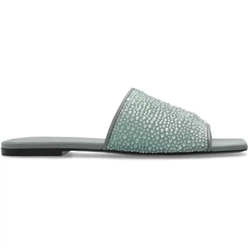 Sliders, female, , Size: 6 US Slides with shimmering appliqués - Lanvin - Modalova