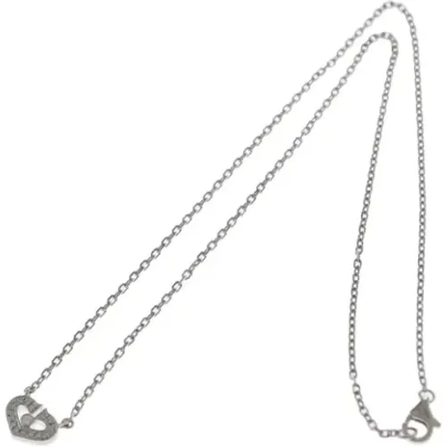 Pre-owned Jewellery, female, , Size: ONE SIZE Pre-owned White Gold necklaces - Cartier Vintage - Modalova