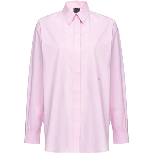 Classic Poplin Shirt , female, Sizes: 2XS, S - pinko - Modalova