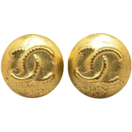 Pre-owned Jewellery, female, , Size: ONE SIZE Pre-owned Fabric earrings - Chanel Vintage - Modalova