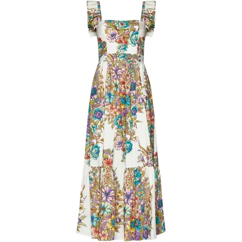 Floral Print Ruffled Dress , female, Sizes: M - ETRO - Modalova