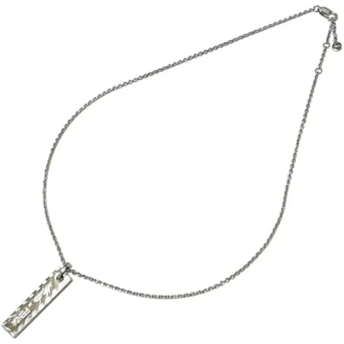 Pre-owned Jewellery, female, , Size: ONE SIZE Pre-owned Metal necklaces - Fendi Vintage - Modalova