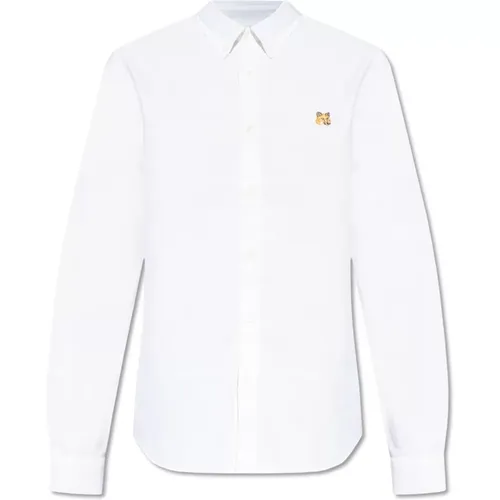 Shirt mit Logo , Herren, Größe: 3XL - Maison Kitsuné - Modalova