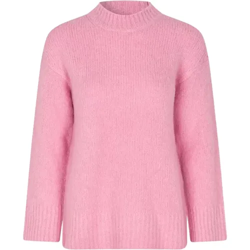 Alpaka Wolle Oversized Pullover , Damen, Größe: L - Samsøe Samsøe - Modalova