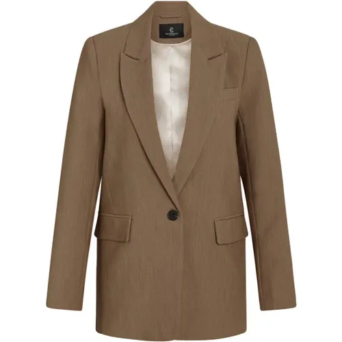 Classic Blazer Shitake Melange , female, Sizes: XS, M, S, XL, L, 2XL - Bruuns Bazaar - Modalova