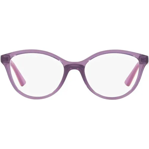 Transparent Violet Eyewear Frames , Damen, Größe: 46 MM - Vogue - Modalova