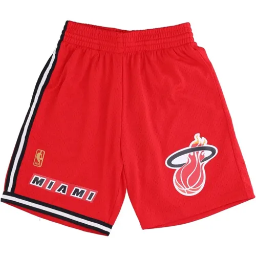 Miami Heat Basketball Shorts , Herren, Größe: L - Mitchell & Ness - Modalova